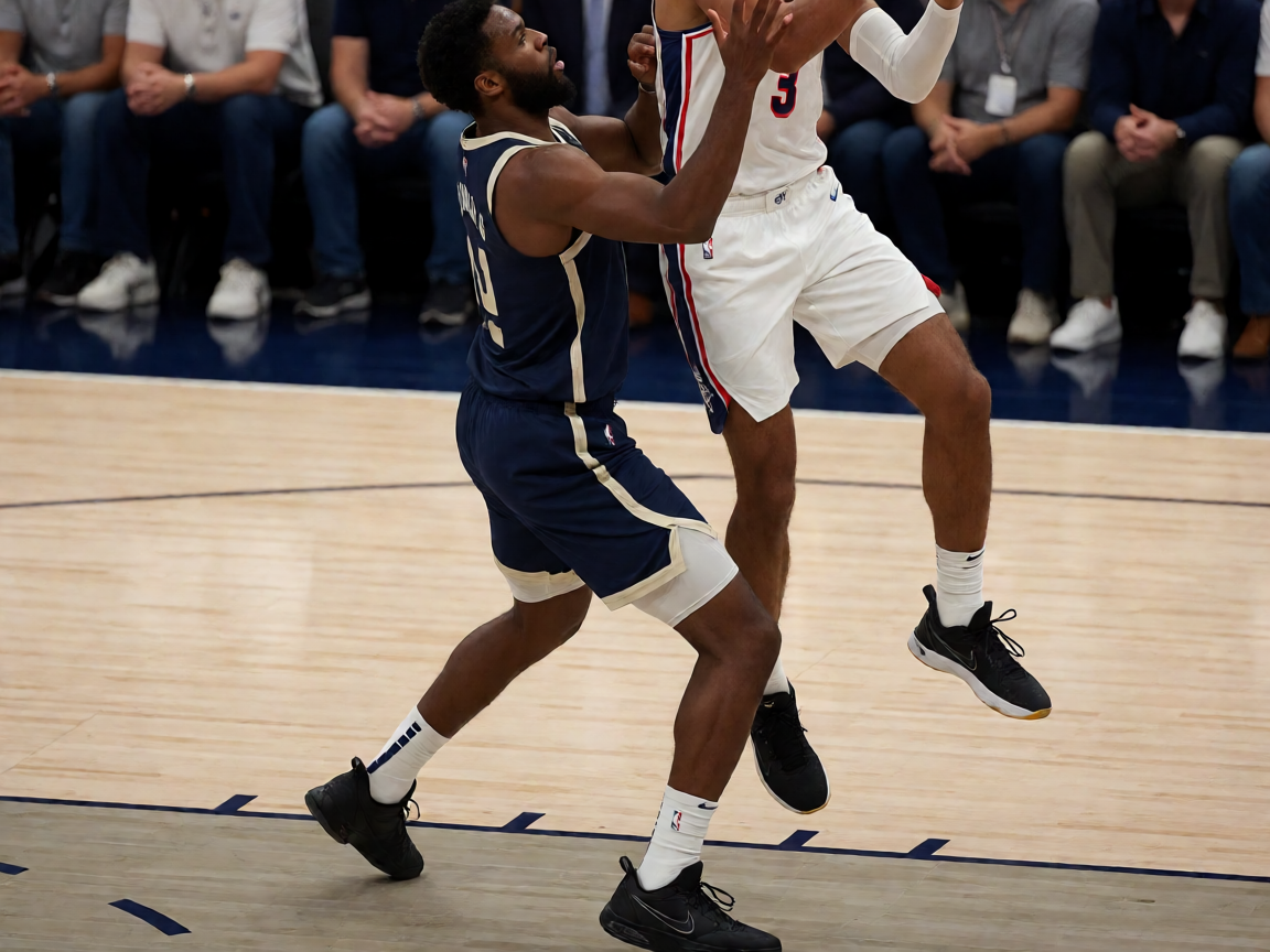 NBA赛场上的球员数据统计面板